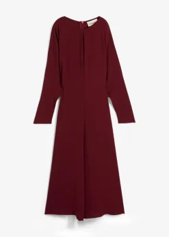 Damen bonprix Kleider|Bekleidung·Pullover & Strickjacken|Drapiertes Midikleid