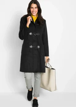 Online Dufflecoat in Wolloptik Damen Bekleidung·Hosen|Jacken & Mäntel