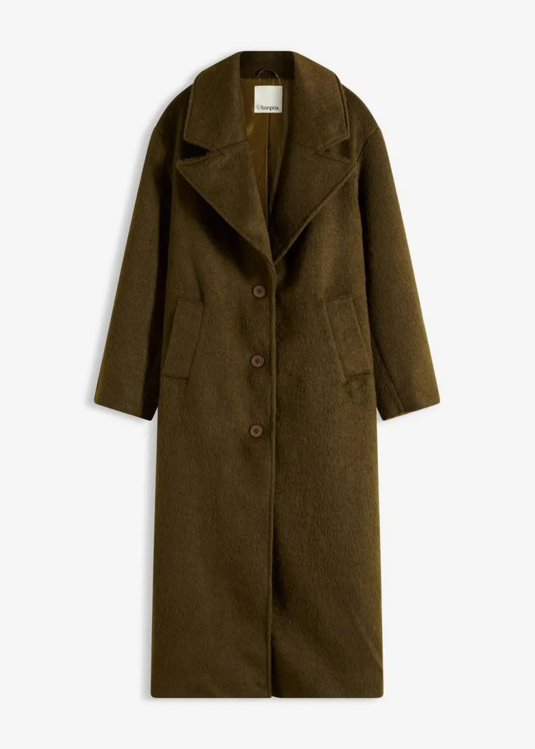Damen bonprix Bekleidung·Hosen|Jacken & Mäntel|Einreihiger Oversize-Mantel