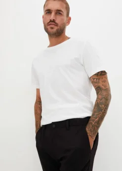 New elegante Hose mit Bügelfalte, Regular Fit Herren Hosen|Große Größen