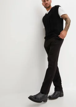 New elegante Hose mit Bügelfalte, Regular Fit Herren Hosen|Große Größen