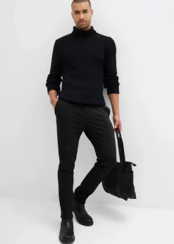 Herren bonprix Hosen|Große Größen|elegante Super-Stretchhose mit Komfortbund, Slim Fit