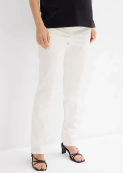Damen bonprix Bekleidung·Blazer|Umstandsmode|Elegante Umstandshose mit geradem Bein aus hautfreundlichem Baumwoll-Mix