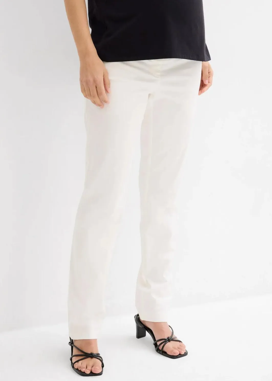 Damen bonprix Bekleidung·Blazer|Umstandsmode|Elegante Umstandshose mit geradem Bein aus hautfreundlichem Baumwoll-Mix