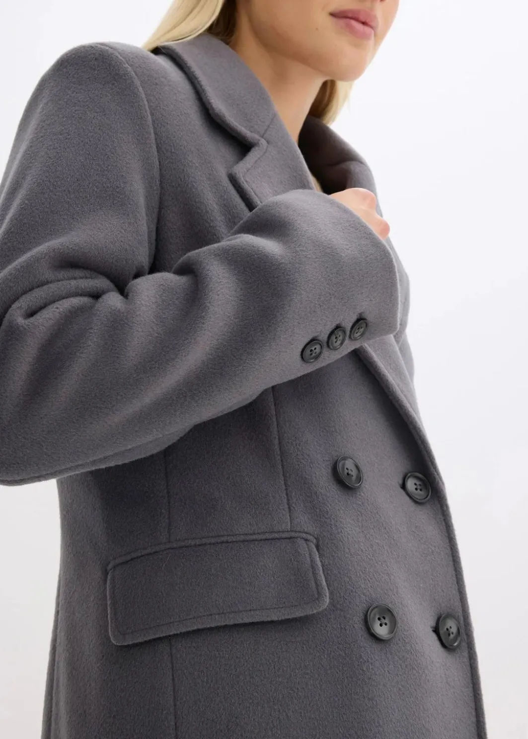 Clearance Eleganter Zweireihiger Mantel Damen Bekleidung·Hosen|Jacken & Mäntel
