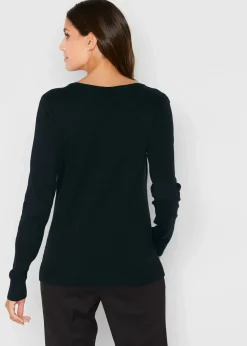 Damen bonprix Pullover & Strickjacken|Basics|Enge Feinstrickjacke