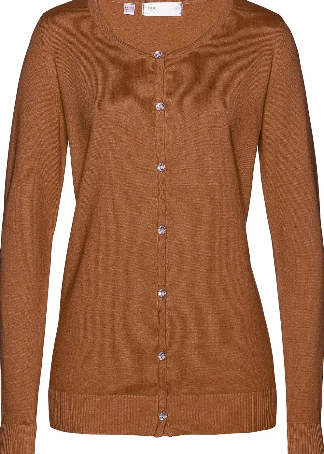 Damen bonprix Pullover & Strickjacken|Basics|Enge Feinstrickjacke