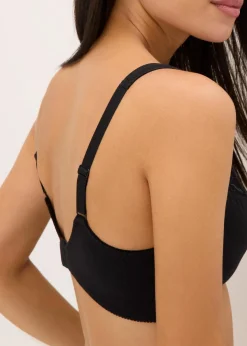 Damen bonprix Wäsche·Baumwollunterwäsche|Wäsche·Große Cups D-H|Entlastungs-BH ohne Bügel mit komfortabler Baumwolle