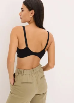 Damen bonprix Wäsche·Baumwollunterwäsche|Wäsche·Große Cups D-H|Entlastungs-BH ohne Bügel mit komfortabler Baumwolle
