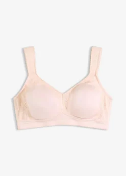 Damen bonprix Wäsche·Große Cups D-H|Wäsche·Bhs|Entlastungs-BH ohne Bügel mit gepolsterten Trägern