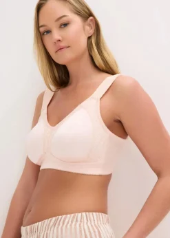 Damen bonprix Wäsche·Große Cups D-H|Wäsche·Bhs|Entlastungs-BH ohne Bügel mit gepolsterten Trägern