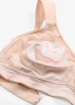 Damen bonprix Wäsche·Große Cups D-H|Wäsche·Bhs|Entlastungs-BH ohne Bügel mit gepolsterten Trägern