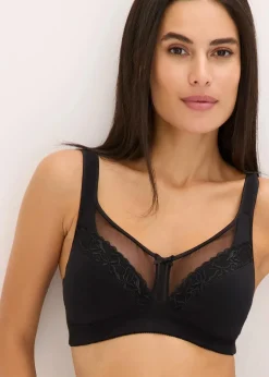 Best Entlastungs-BH ohne Bügel mit komfortabler Baumwolle Damen Wäsche·Baumwollunterwäsche|Wäsche·Große Cups D-H