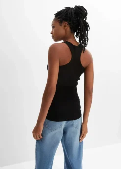 Damen bonprix Unterhemden|Basics|2er-Pack Ripp-Tanktop