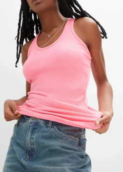 Hot 2er-Pack Ripp-Tanktop Damen Nachhaltigere Materialien|Shirts & Tops
