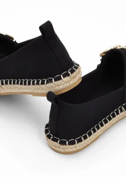 Damen bonprix Strandmode|Slipper & Halbschuhe|Espadrilles mit Schnalle