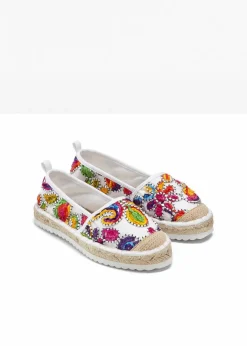 Hot Espadrilles mit Stickerei Damen Slipper & Halbschuhe|Sommerschuhe