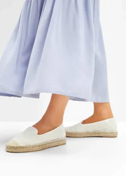 New Espadrilles mit Stickerei Damen Slipper & Halbschuhe|Sommerschuhe