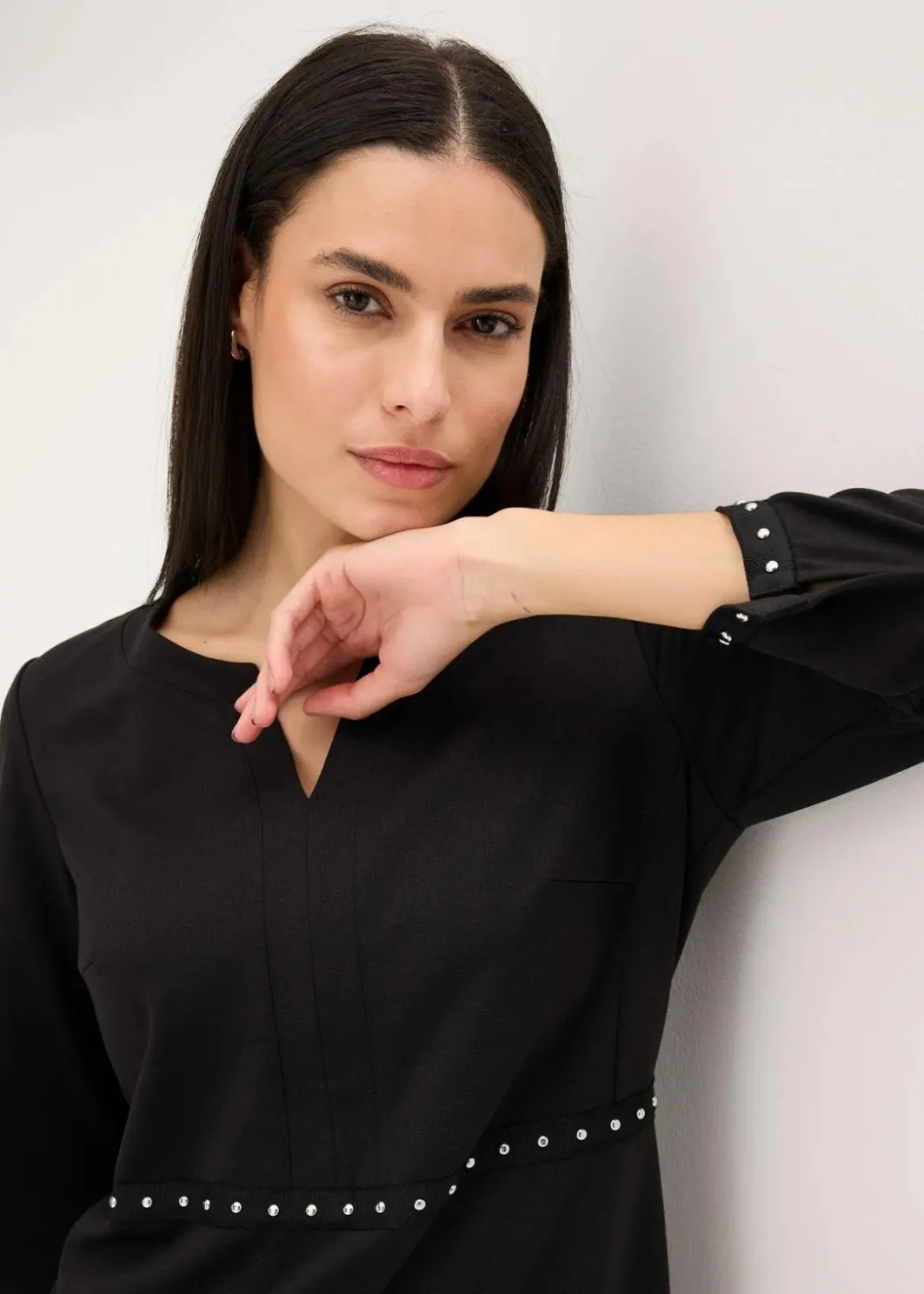 Damen bonprix Kleider|Bekleidung·Pullover & Strickjacken|Etuikleid aus Punto di Roma