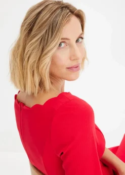 Damen bonprix Kleider|Bekleidung·Pullover & Strickjacken|Etuikleid aus Punto di Roma