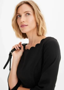 Hot Etuikleid aus Punto di Roma Damen Kleider|Bekleidung·Pullover & Strickjacken