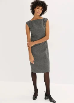Damen bonprix Bekleidung·Pullover & Strickjacken|Kleider|Etuikleid in Tweedoptik