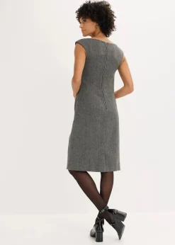 Damen bonprix Bekleidung·Pullover & Strickjacken|Kleider|Etuikleid in Tweedoptik