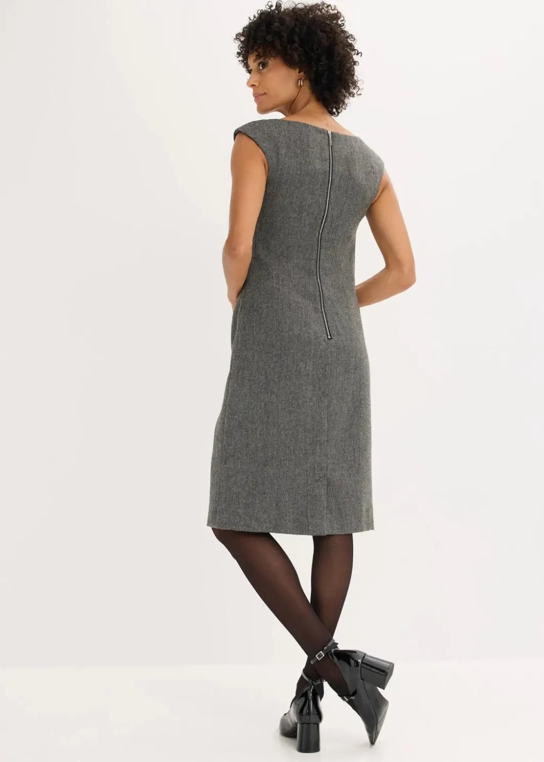 Damen bonprix Bekleidung·Pullover & Strickjacken|Kleider|Etuikleid in Tweedoptik