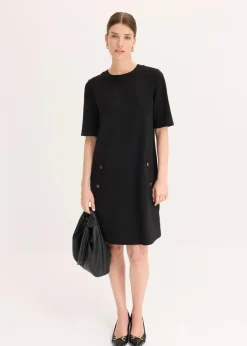 Damen bonprix Kleider|Bekleidung·Pullover & Strickjacken|Etuikleid mit Elasthan