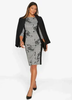 Damen bonprix Bekleidung·Pullover & Strickjacken|Kleider|Etuikleid mit Paillettenstickerei
