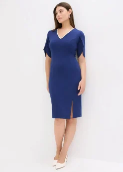 Damen bonprix Bekleidung·Pullover & Strickjacken|Festliche Mode|Etuikleid mit Perlenapplikation