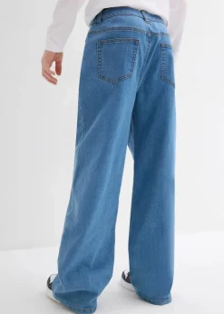 Online Extra Loose Fit Stretch-Jeans mit verstellbarem Bund, Straight Kinder Jungen 9-16 Jahre·Jeans