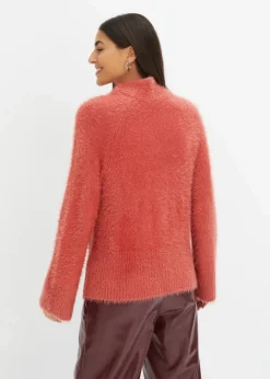 Damen bonprix Bekleidung·Umstandsmode|Pullover & Strickjacken|Federgarn-Pullover mit weiten Ärmeln, Boxy-Fit