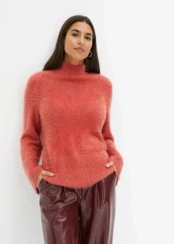 Damen bonprix Bekleidung·Umstandsmode|Pullover & Strickjacken|Federgarn-Pullover mit weiten Ärmeln, Boxy-Fit