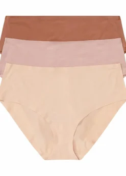 Damen bonprix Höschen|Seamless|Feel Comfort Nahtlose Panty (3er Pack)