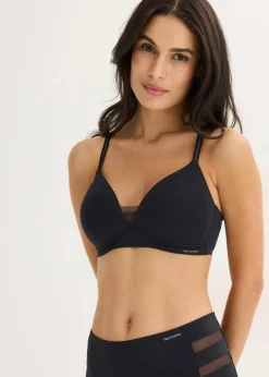 Damen bonprix Bhs|Seamless|Feel Comfort Schalen-BH ohne Bügel ​mit Mesheinsatz