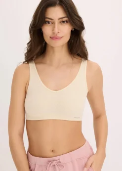 Damen bonprix Wäsche·Basics|Wäsche·Bhs|Feel Comfort Seamless Bustier gerippt