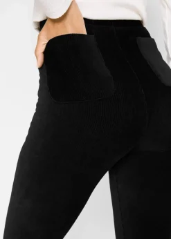 Damen bonprix Bekleidung·Kleider|Hosen|Feincord-Leggings mit breitem Komfortbund