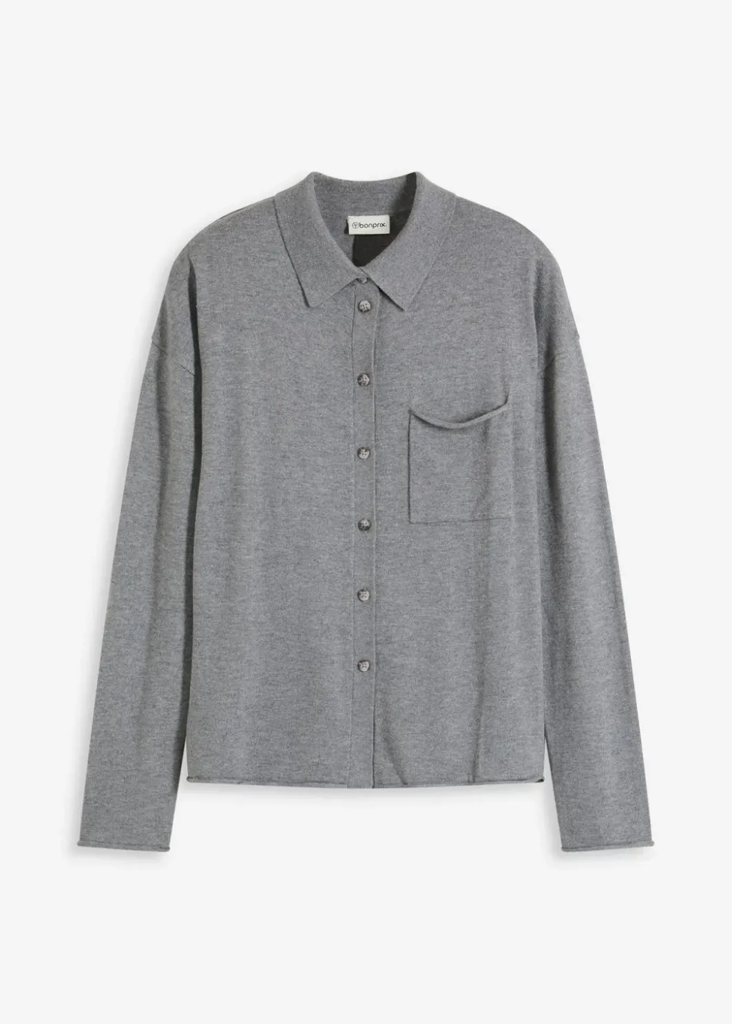 Damen bonprix Bekleidung·Umstandsmode|Bekleidung·Jeans|Feinstrick in Hemdoptik
