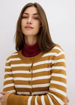 Online Feinstrick-Cardigan mit Streifen Damen Bekleidung·Umstandsmode|Pullover & Strickjacken