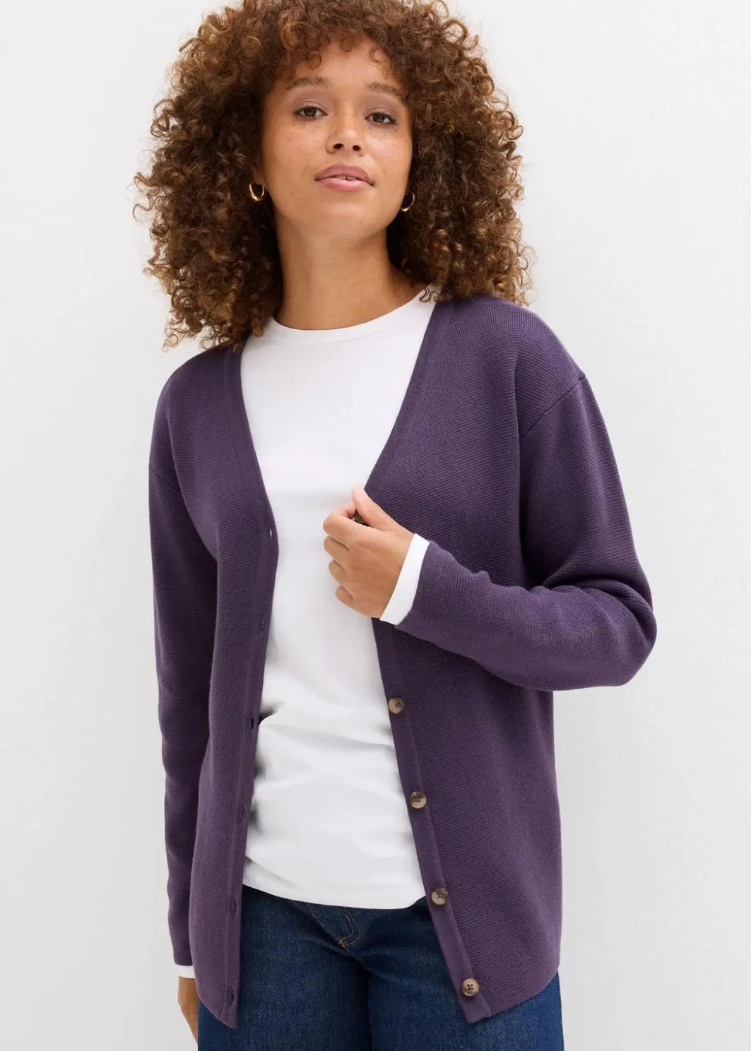 Damen bonprix Bekleidung·Röcke|Bekleidung·Jeans|Feinstrickjacke