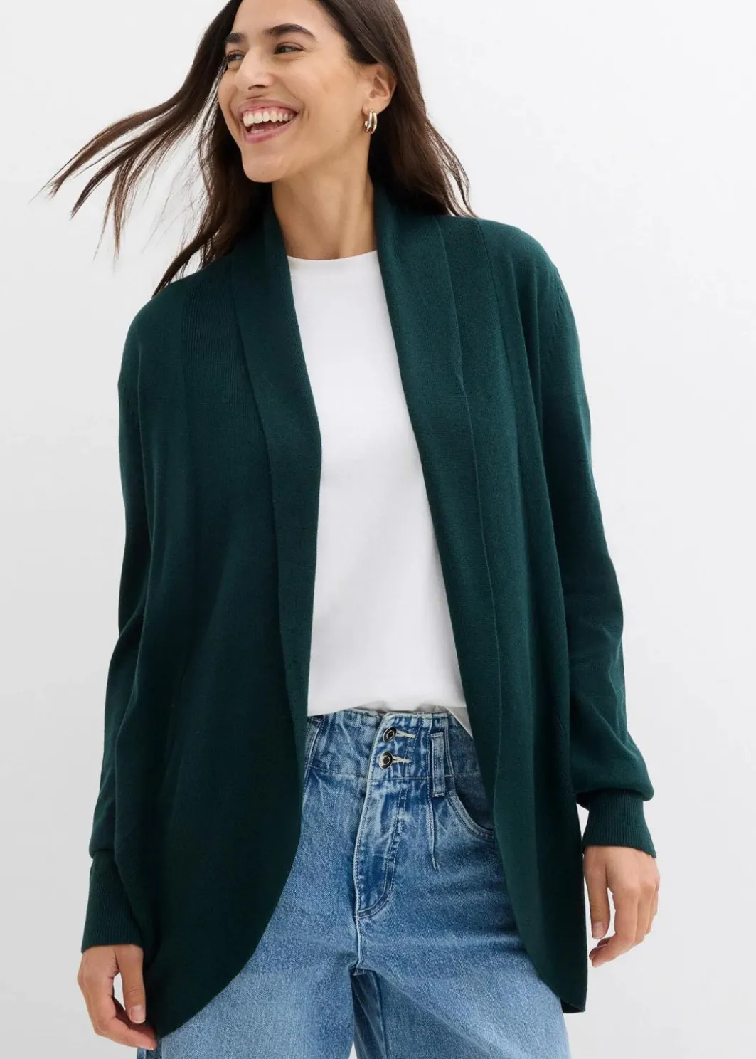 Damen bonprix Bekleidung·Röcke|Bekleidung·Jeans|Feinstrickjacke