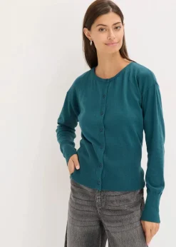 Damen bonprix Pullover & Strickjacken|Strickmode|Feinstrickjacke aus fließendem Viskose-Mix