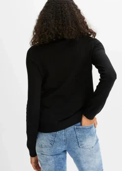 Outlet Feinstrickjacke aus fließendem Viskose-Mix Damen Pullover & Strickjacken|Strickmode