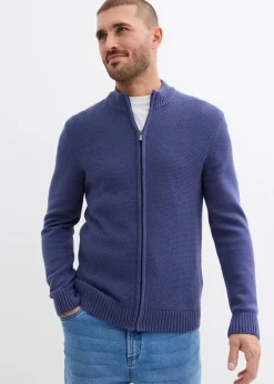 Herren bonprix Große Größen|Basics|Feinstrickjacke aus reiner Baumwolle