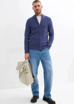 Herren bonprix Große Größen|Basics|Feinstrickjacke aus reiner Baumwolle