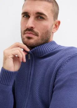 Herren bonprix Große Größen|Basics|Feinstrickjacke aus reiner Baumwolle