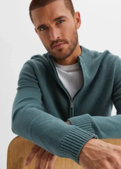 Sale Feinstrickjacke aus reiner Baumwolle Herren Pullover & Strickjacken|Basics