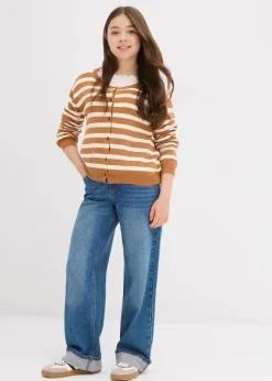 Kinder bonprix Mädchen 9-16 Jahre·Sweat & Strick|Feinstrickjacke aus softem Viskose-Mix