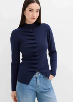 Damen bonprix Pullover & Strickjacken|Strickmode|Feinstrickjacke aus softem Viskose-Mix